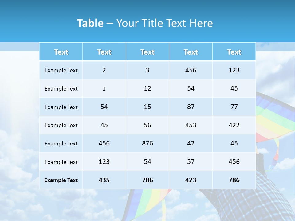 Flying Kite Launch PowerPoint Template