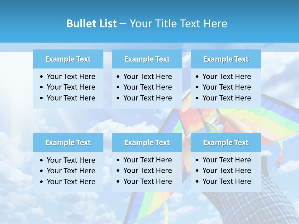 Flying Kite Launch PowerPoint Template