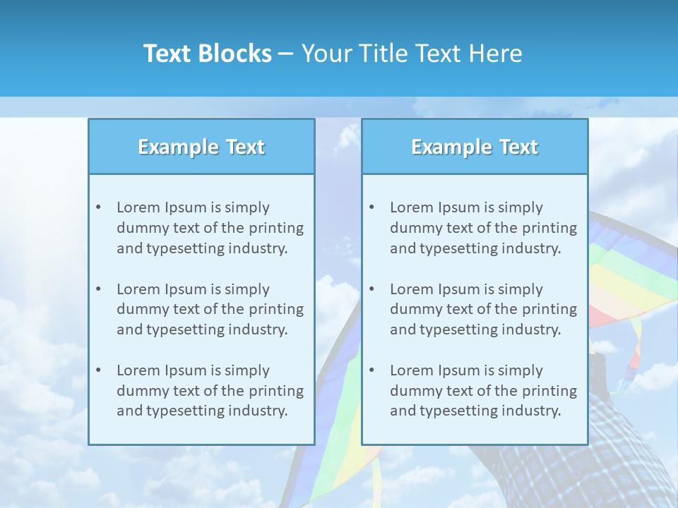 Flying Kite Launch PowerPoint Template