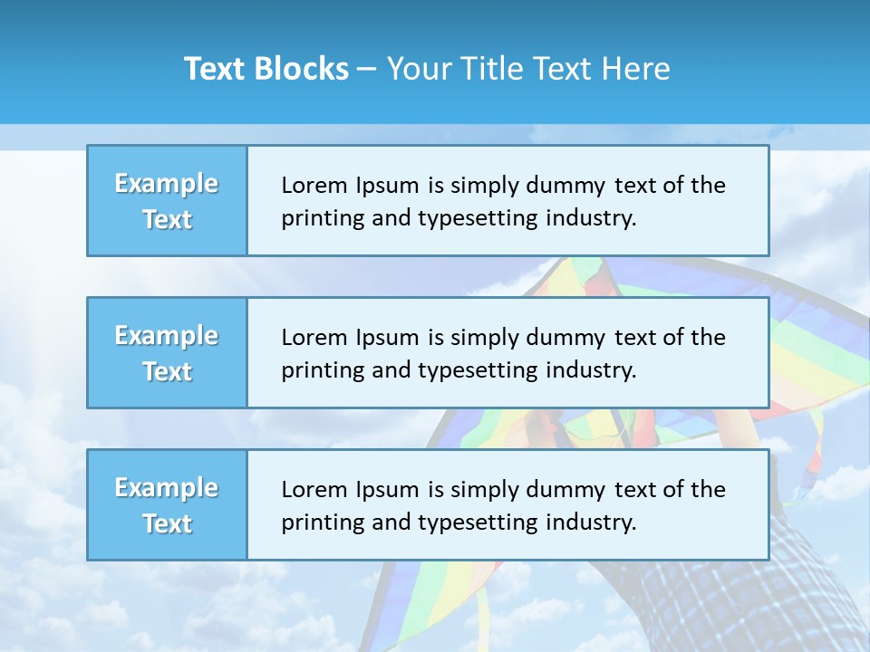 Flying Kite Launch PowerPoint Template
