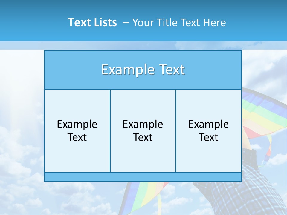 Flying Kite Launch PowerPoint Template