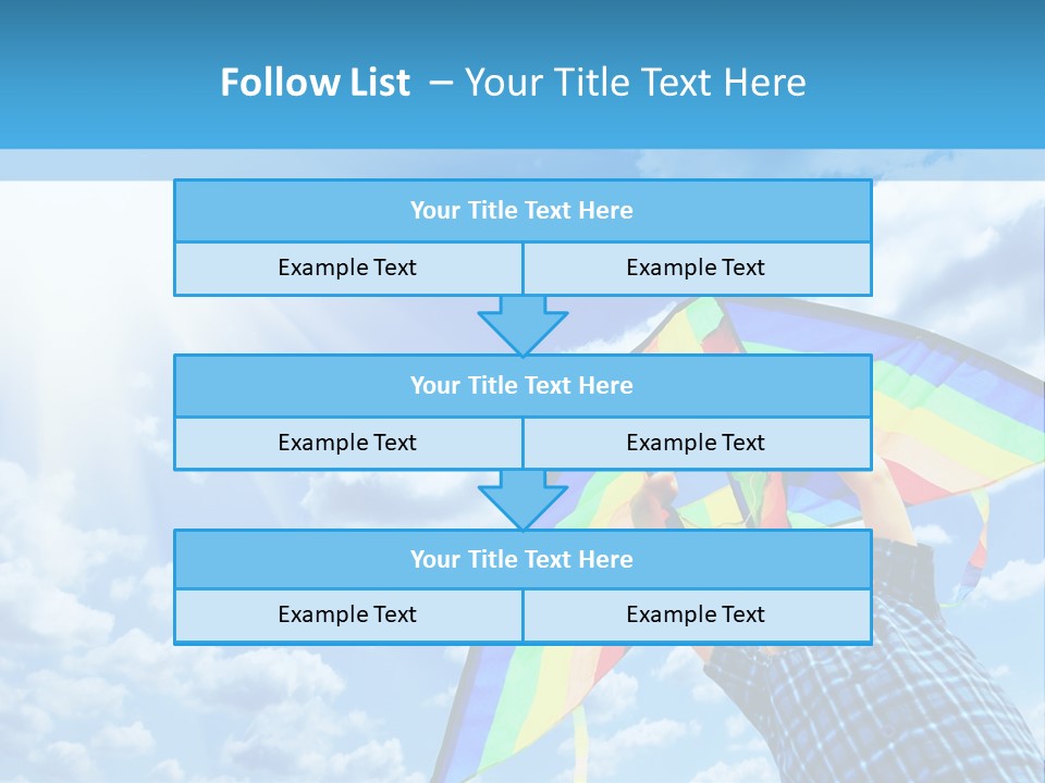 Flying Kite Launch PowerPoint Template