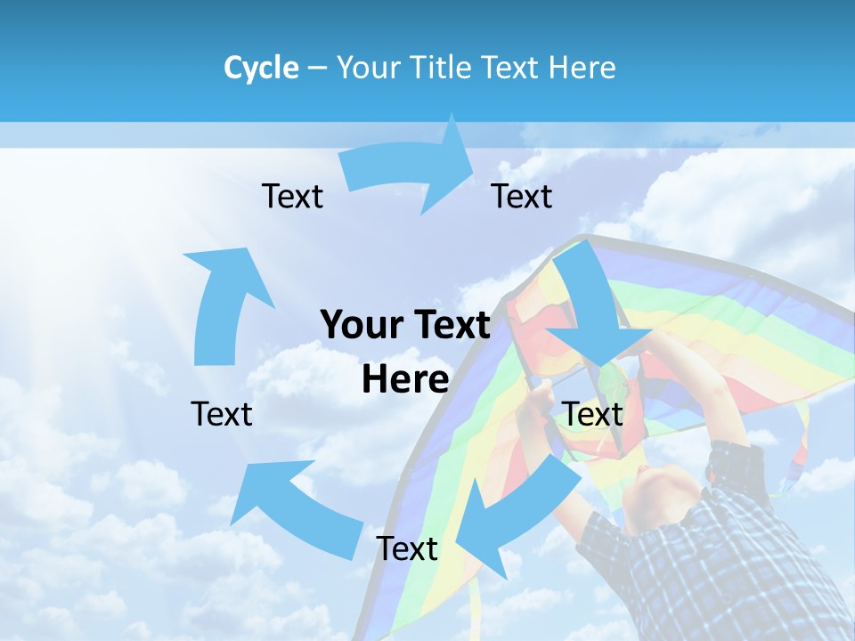 Flying Kite Launch PowerPoint Template