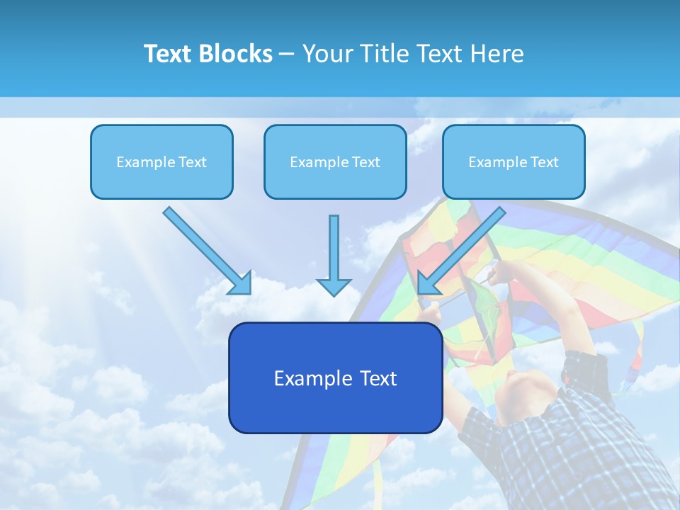 Flying Kite Launch PowerPoint Template