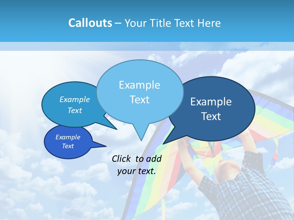 Flying Kite Launch PowerPoint Template