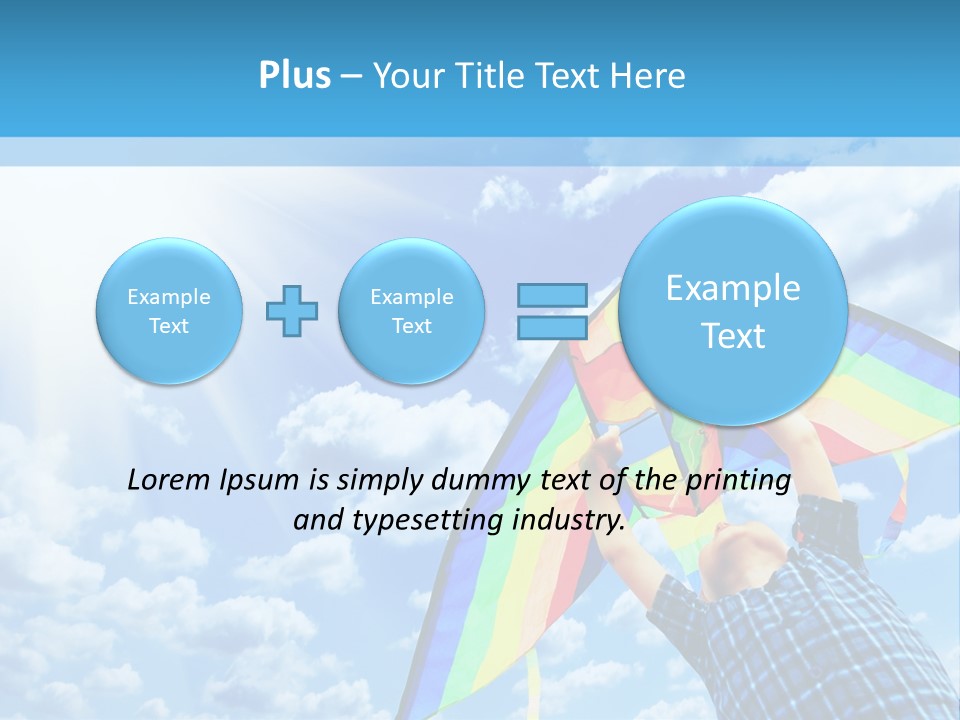 Flying Kite Launch PowerPoint Template