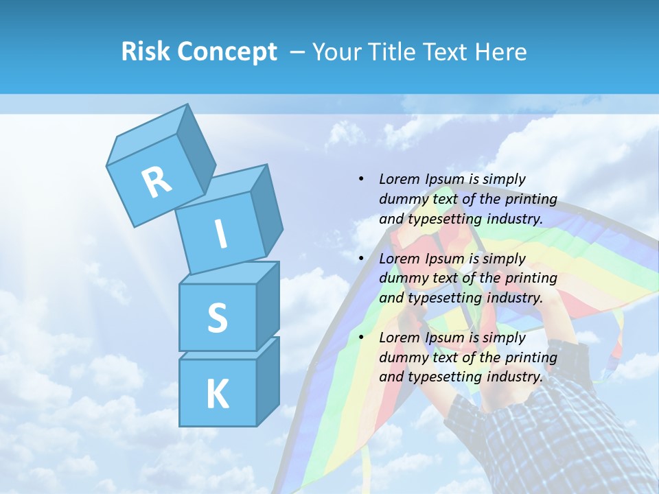 Flying Kite Launch PowerPoint Template