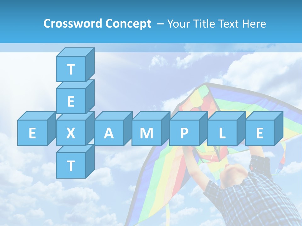 Flying Kite Launch PowerPoint Template