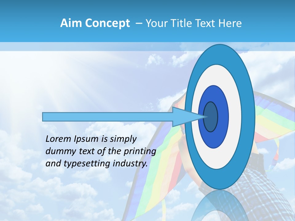 Flying Kite Launch PowerPoint Template