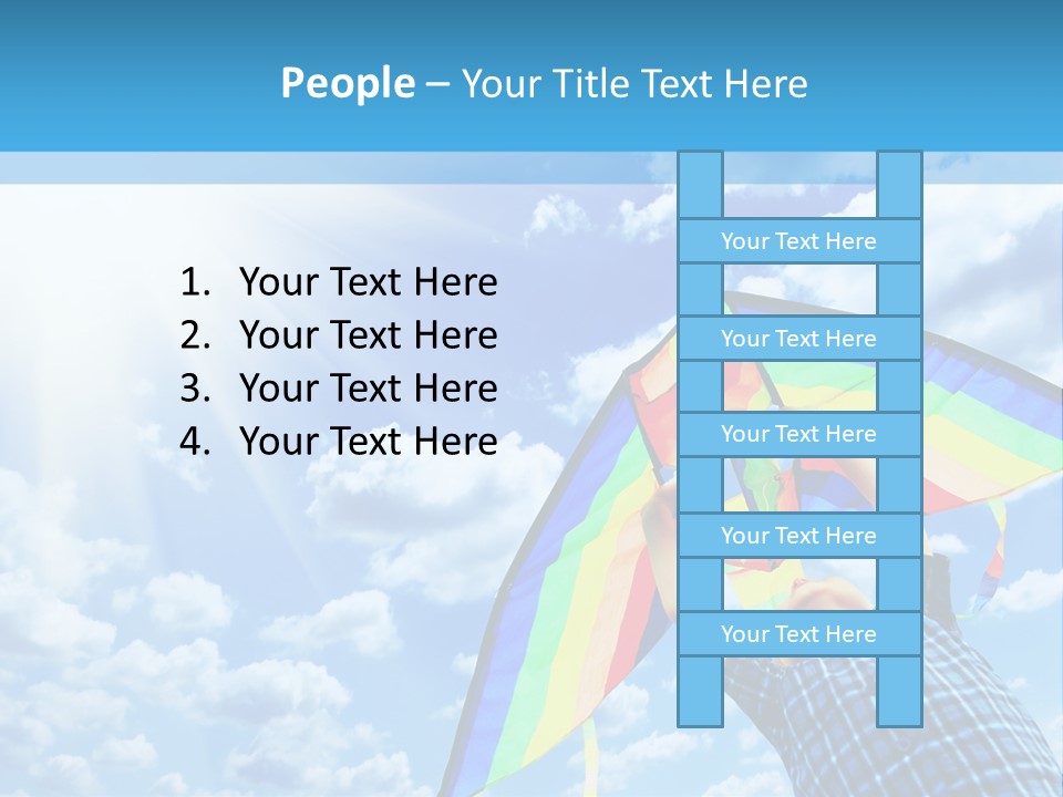 Flying Kite Launch PowerPoint Template