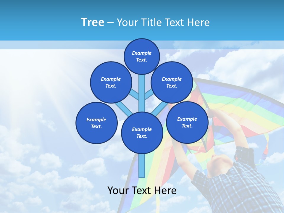 Flying Kite Launch PowerPoint Template