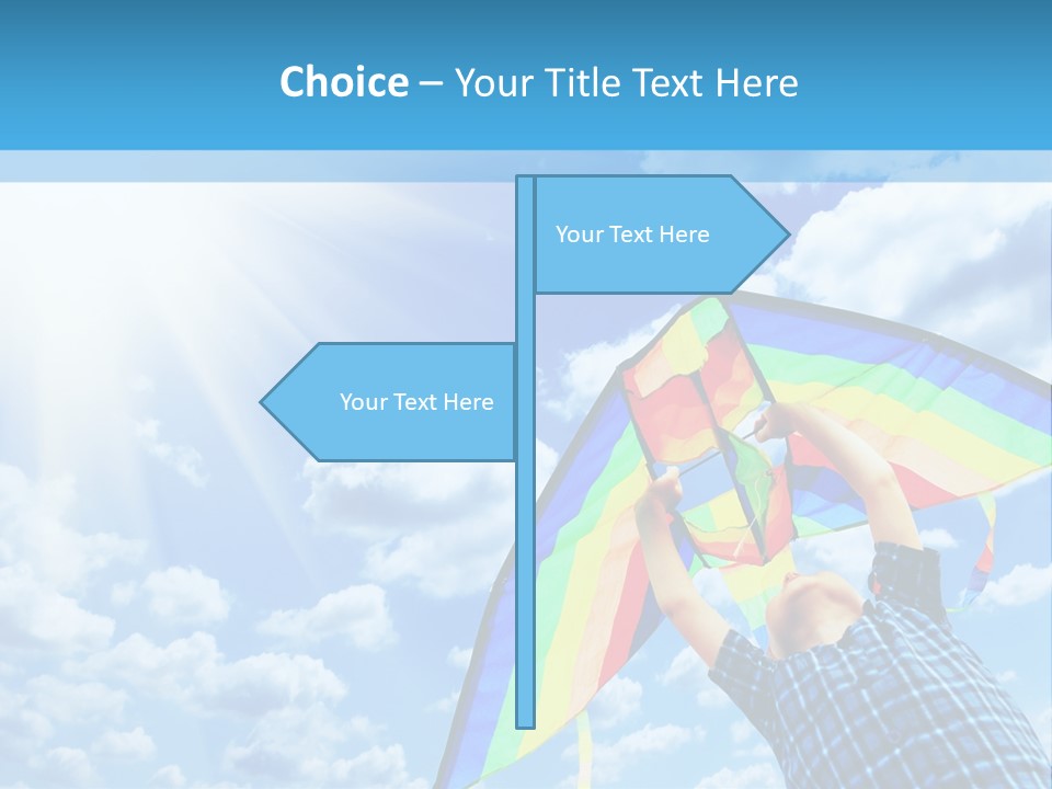 Flying Kite Launch PowerPoint Template