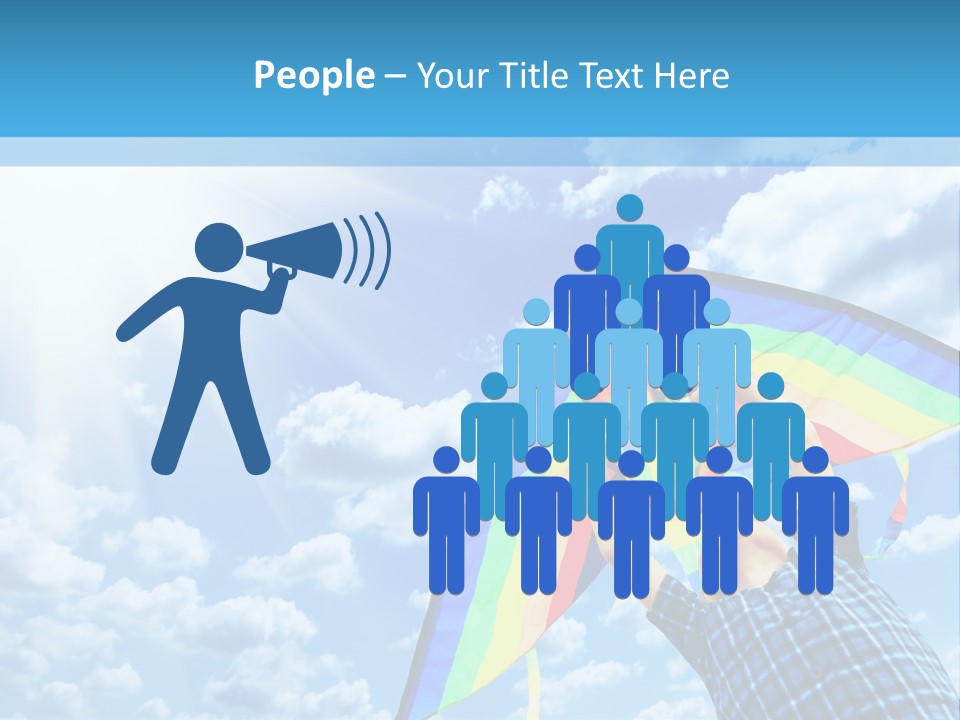 Flying Kite Launch PowerPoint Template