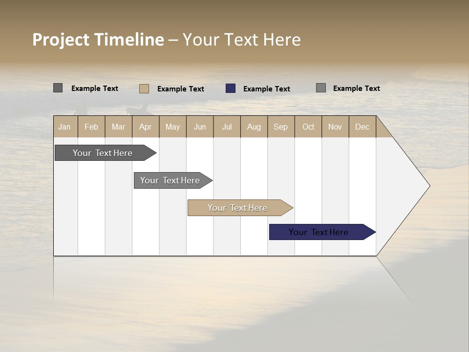 Surfers Walk From The Beach In The Evening PowerPoint Template