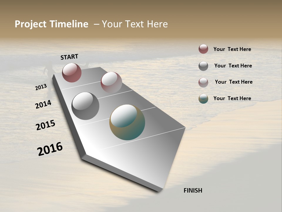 Surfers Walk From The Beach In The Evening PowerPoint Template