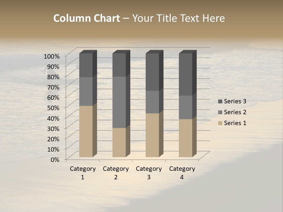 Surfers Walk From The Beach In The Evening PowerPoint Template