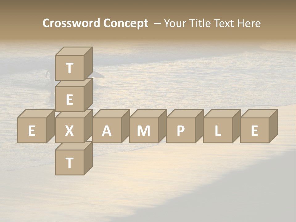 Surfers Walk From The Beach In The Evening PowerPoint Template