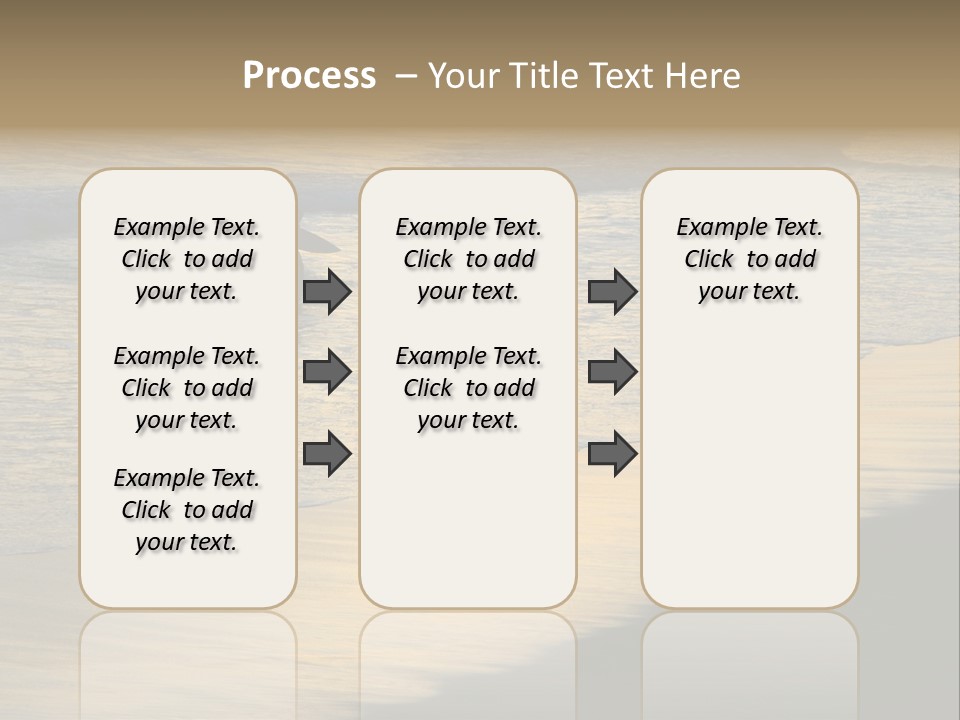 Surfers Walk From The Beach In The Evening PowerPoint Template