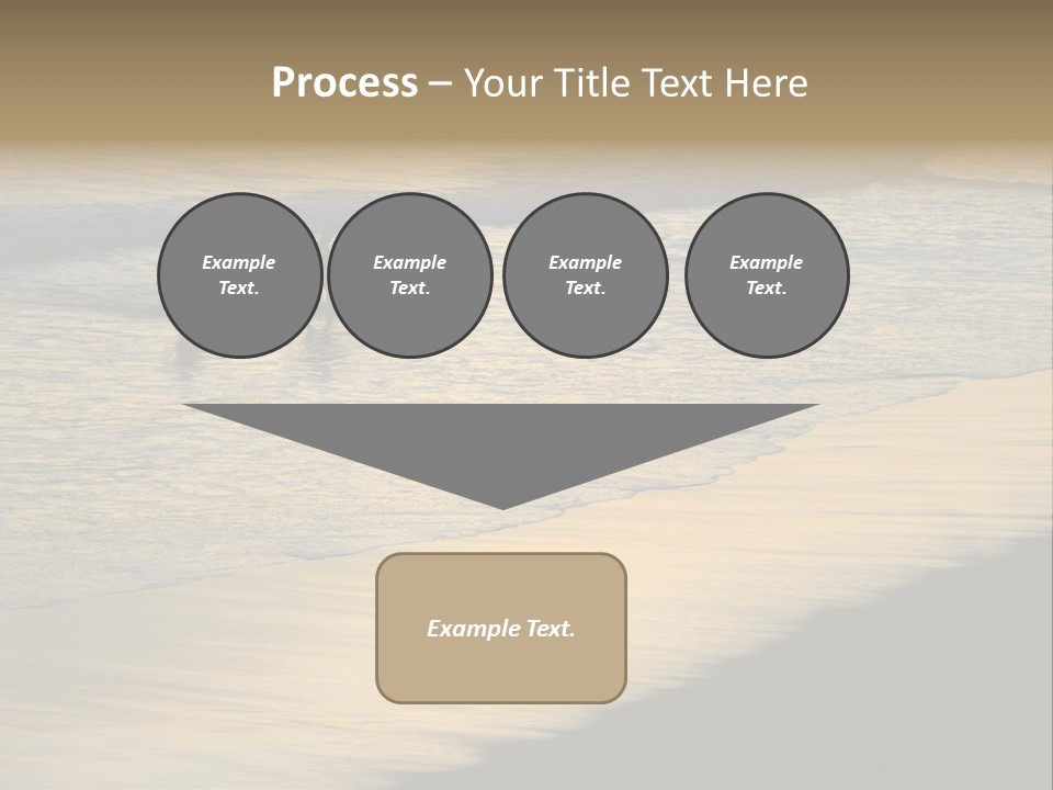Surfers Walk From The Beach In The Evening PowerPoint Template