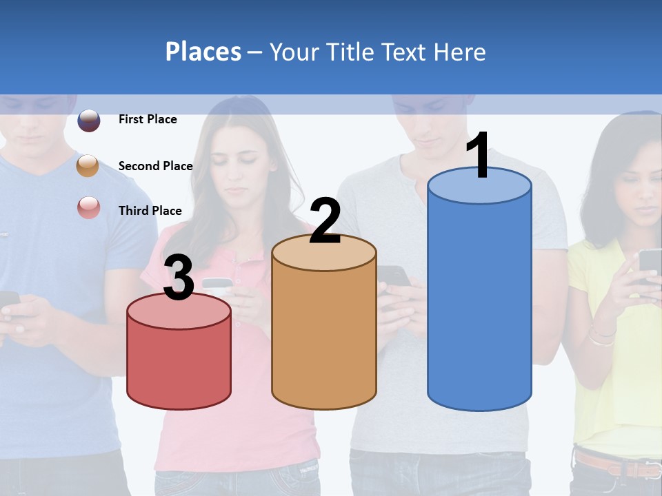 Generation In Phones PowerPoint Template