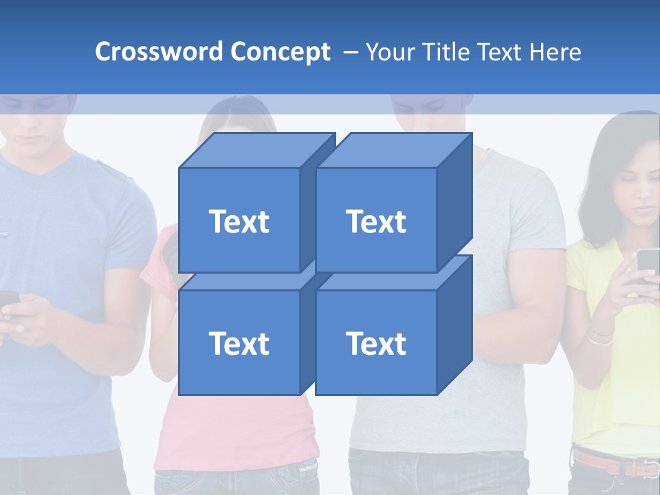 Generation In Phones PowerPoint Template