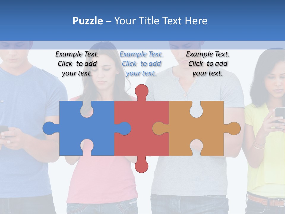 Generation In Phones PowerPoint Template