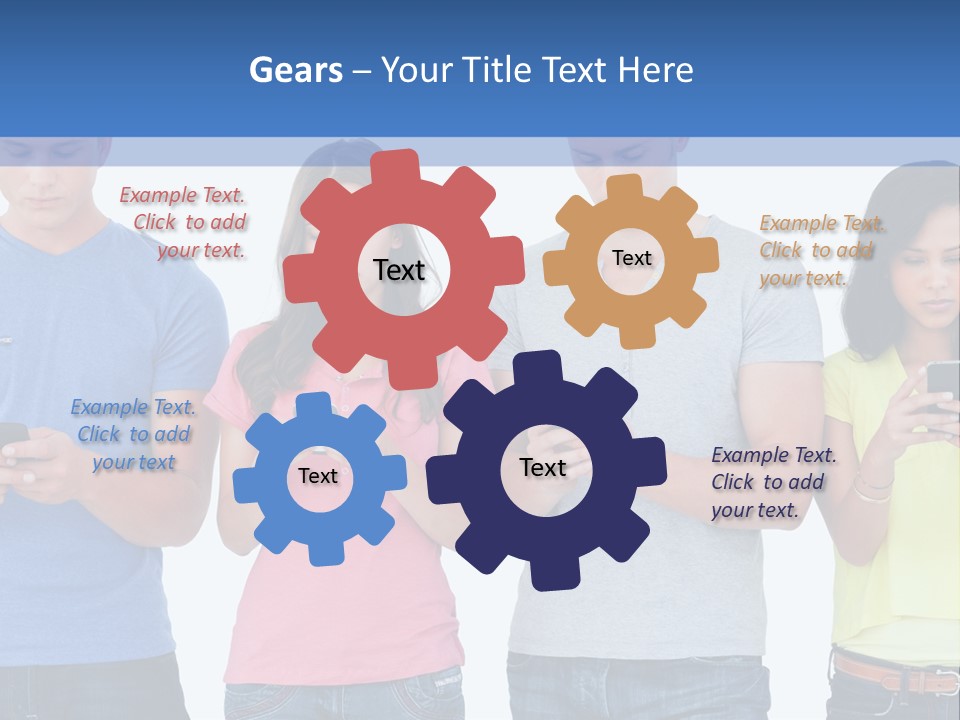 Generation In Phones PowerPoint Template