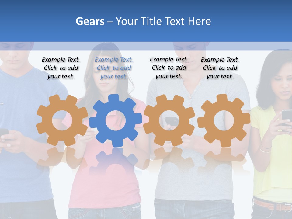 Generation In Phones PowerPoint Template