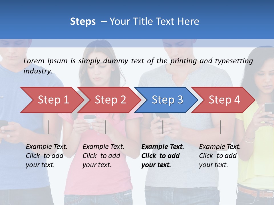 Generation In Phones PowerPoint Template