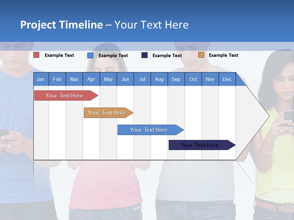 Generation In Phones PowerPoint Template