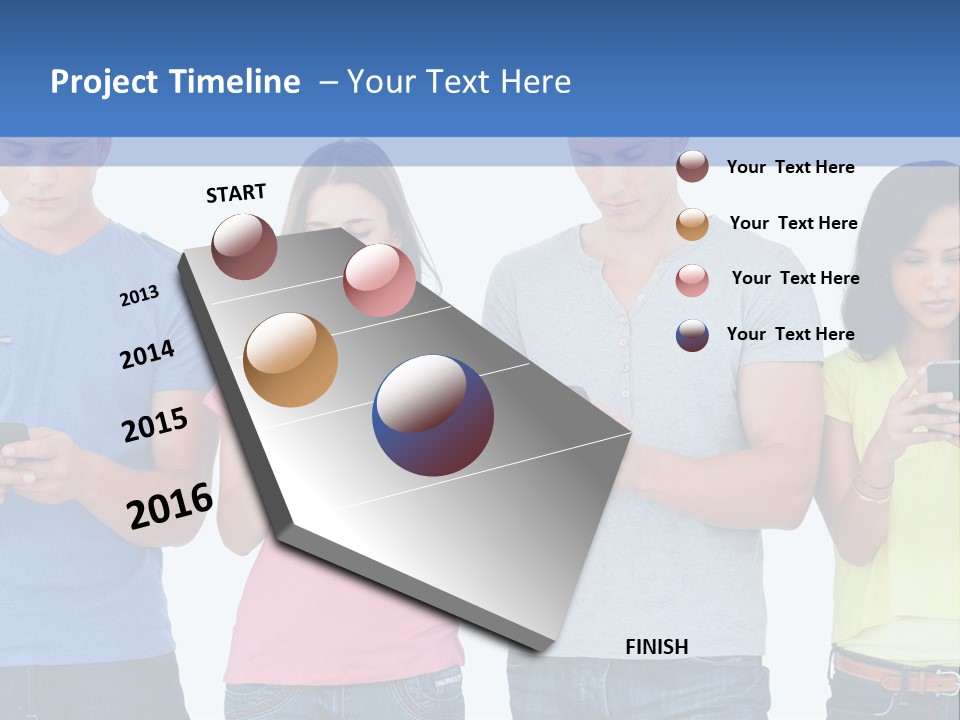 Generation In Phones PowerPoint Template