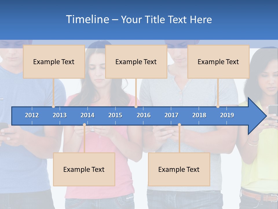 Generation In Phones PowerPoint Template