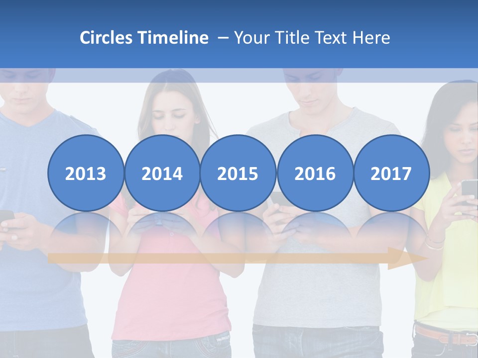 Generation In Phones PowerPoint Template