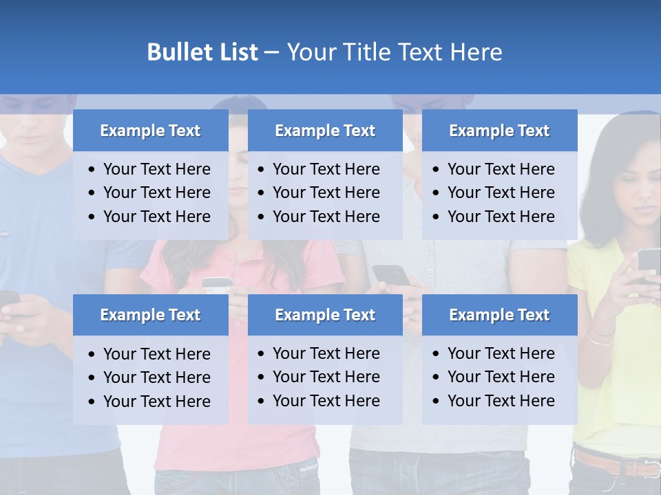 Generation In Phones PowerPoint Template
