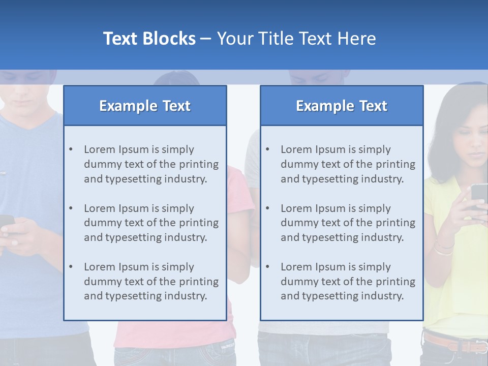 Generation In Phones PowerPoint Template