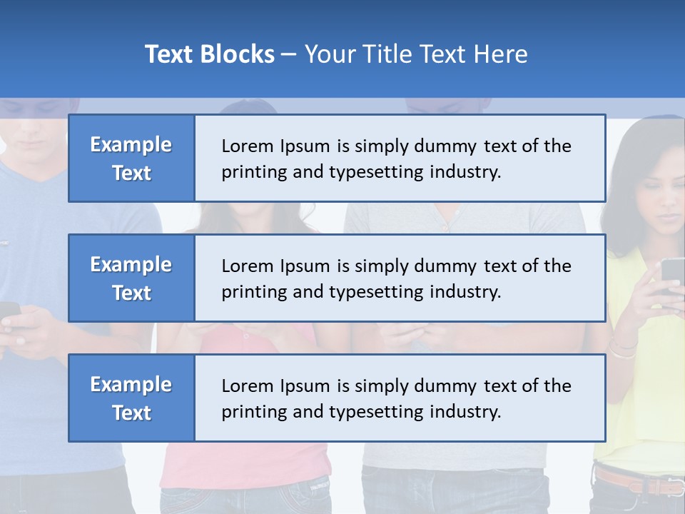 Generation In Phones PowerPoint Template