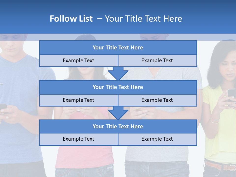 Generation In Phones PowerPoint Template