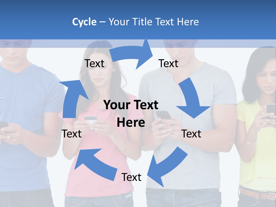 Generation In Phones PowerPoint Template