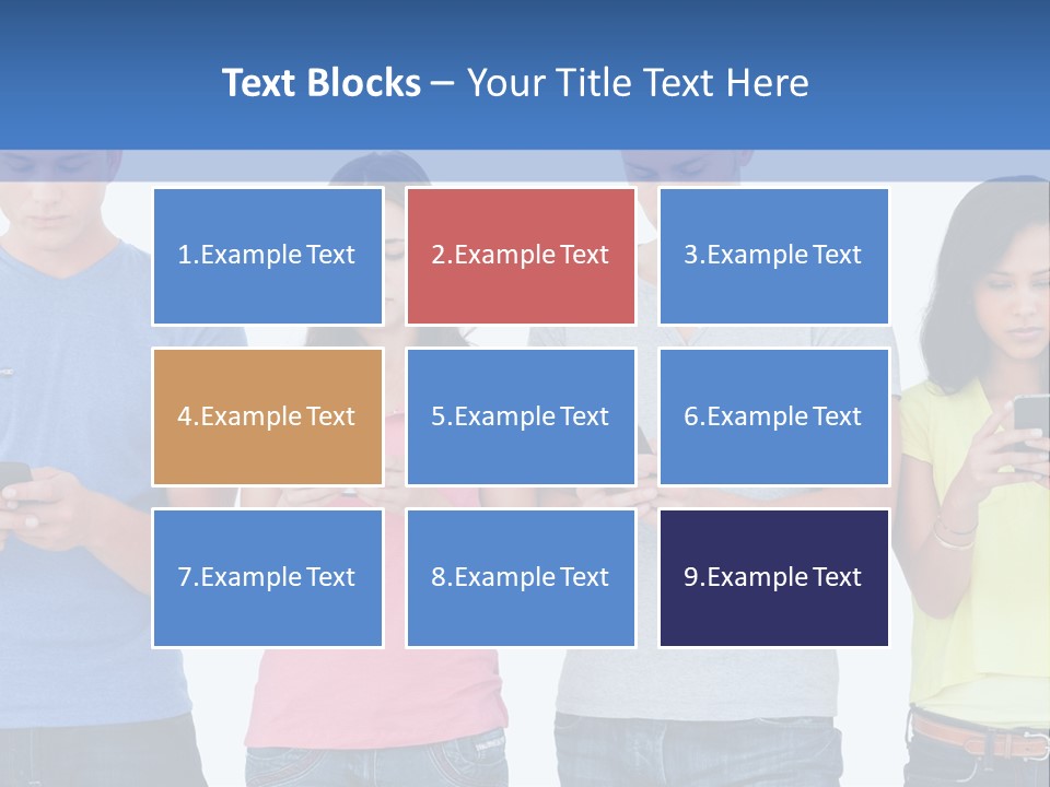 Generation In Phones PowerPoint Template