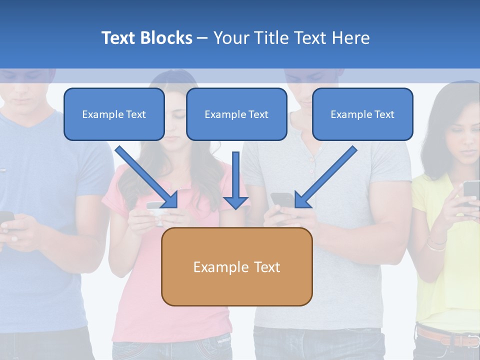 Generation In Phones PowerPoint Template