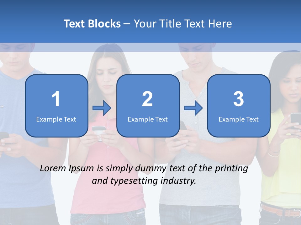 Generation In Phones PowerPoint Template