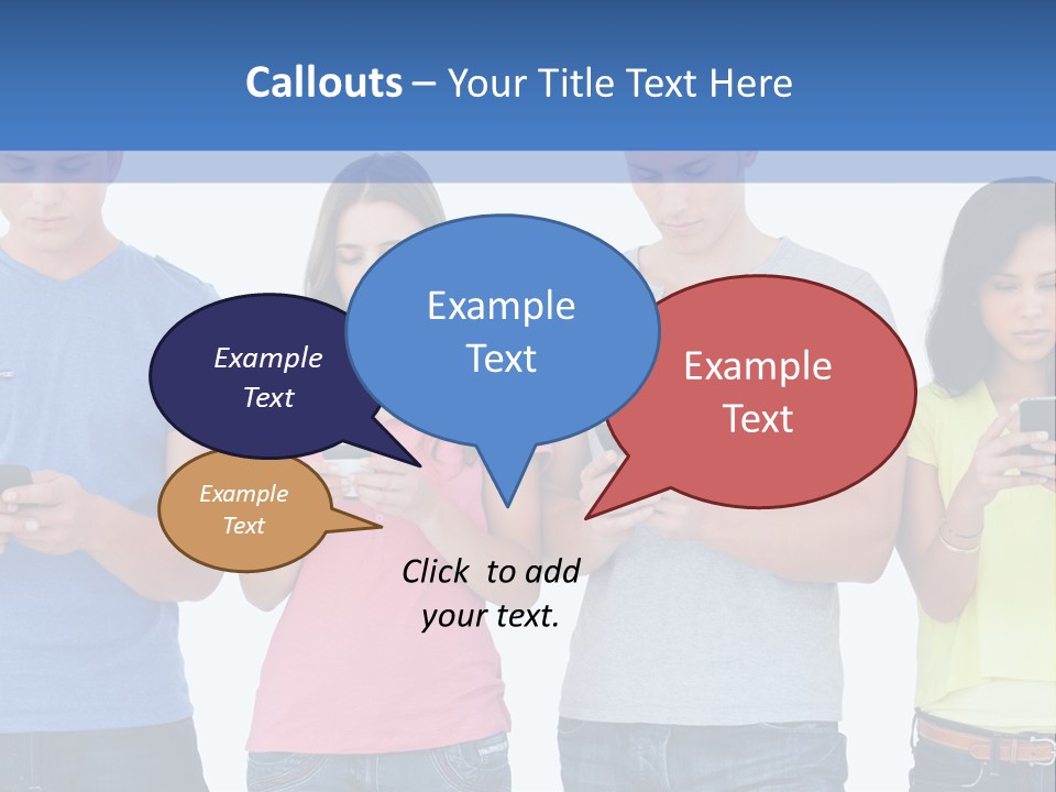 Generation In Phones PowerPoint Template