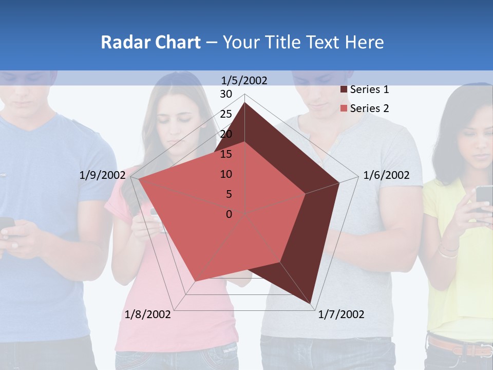 Generation In Phones PowerPoint Template
