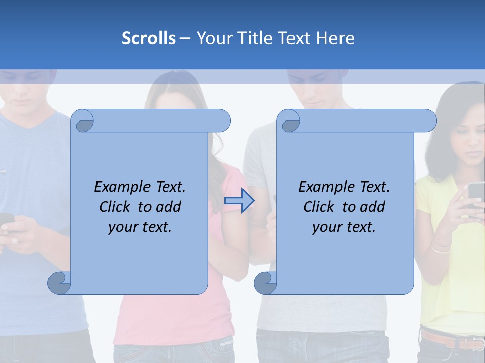 Generation In Phones PowerPoint Template