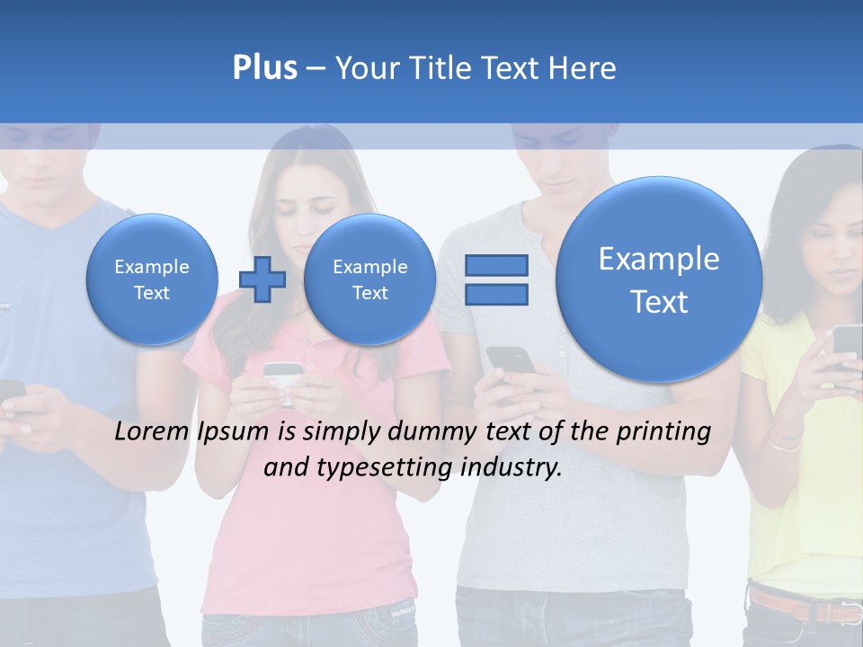 Generation In Phones PowerPoint Template