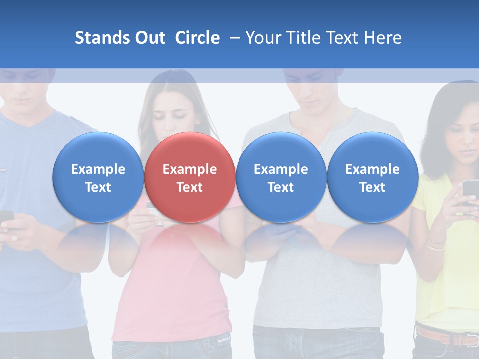 Generation In Phones PowerPoint Template