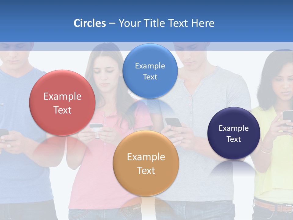 Generation In Phones PowerPoint Template