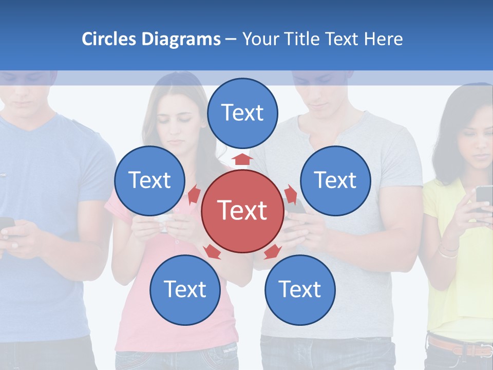 Generation In Phones PowerPoint Template