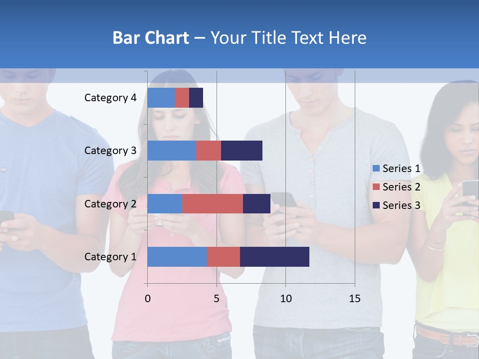 Generation In Phones PowerPoint Template