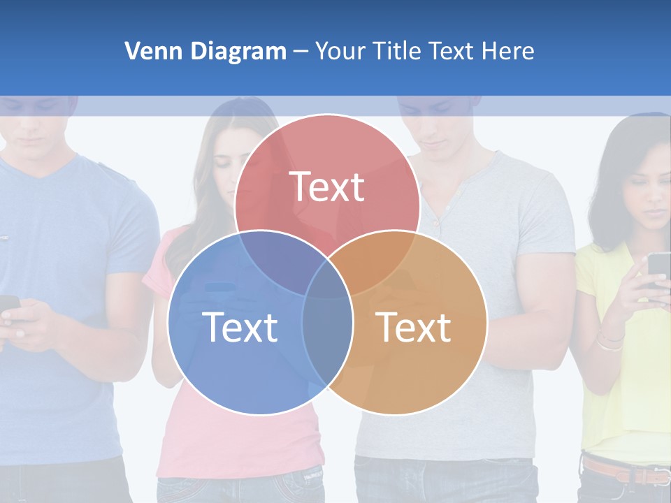 Generation In Phones PowerPoint Template